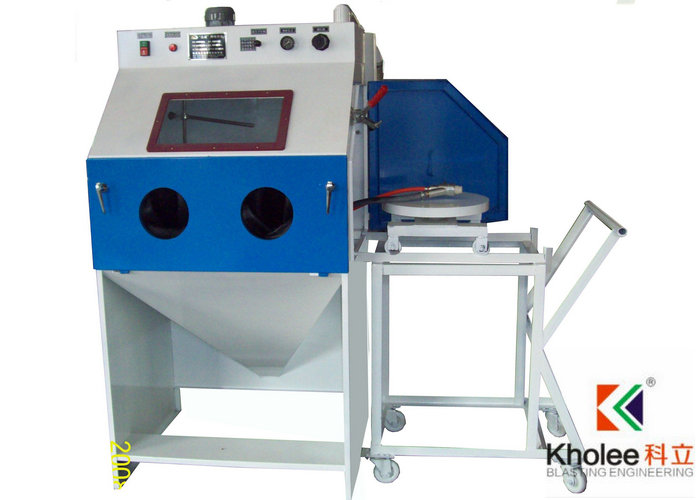 Turntable Sandblasting Cabinet for Die Mould Cleaning