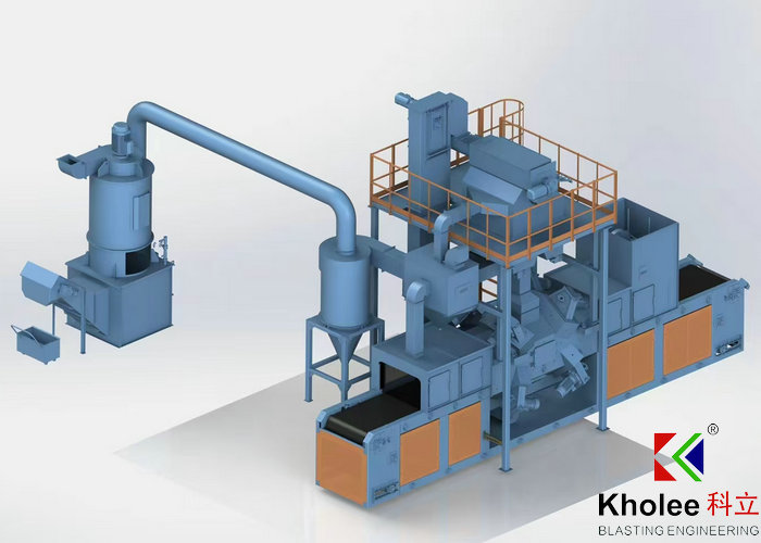 KLWD1300-8 Wire Mesh Belt Shot Blasting Machine for Die Casting Cleaning