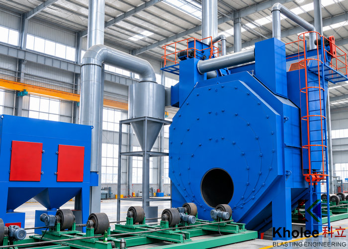 KLGP4000-2 Steel Pipe Shot Blasting Machine