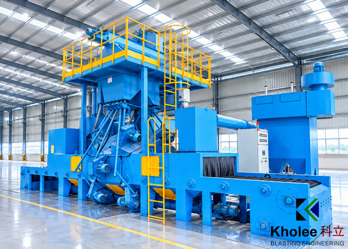 KLWD1500-10 Wire Mesh Belt Auto Shot Blast Machine